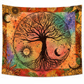 Tenture Arbre de Vie Éthnique Multicolore 150x130cm