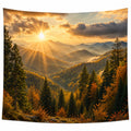 Tenture Murale Paysage Montagne Coucher de Soleil