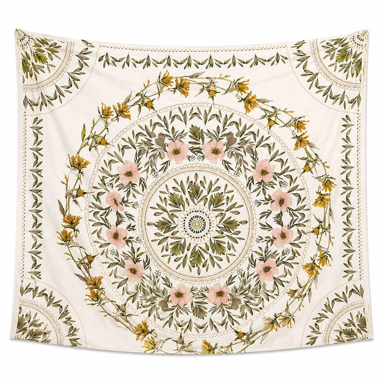 Tapisserie Murale Florale 150x150 cm