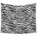 Tapisserie Murale Motif Zèbre 150x200 cm Noir et Blanc