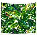Tenture Murale Feuilles Tropicales Vertes