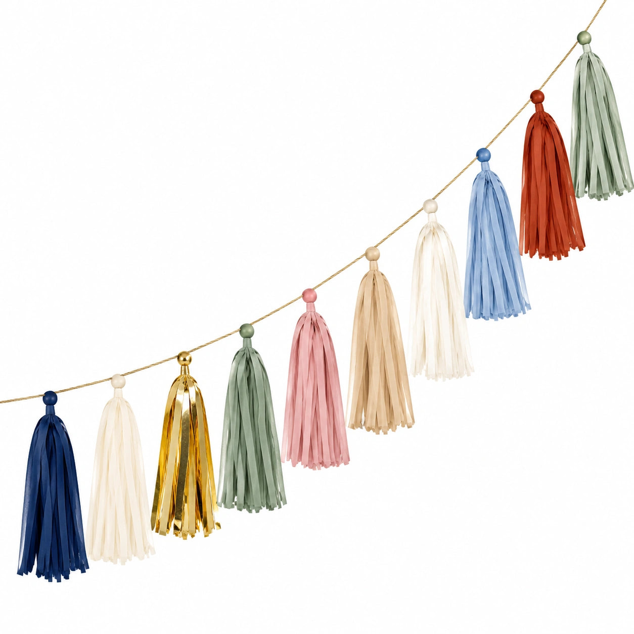 Guirlande de Pompons en Papier Multicolore 300 cm pour Décoration